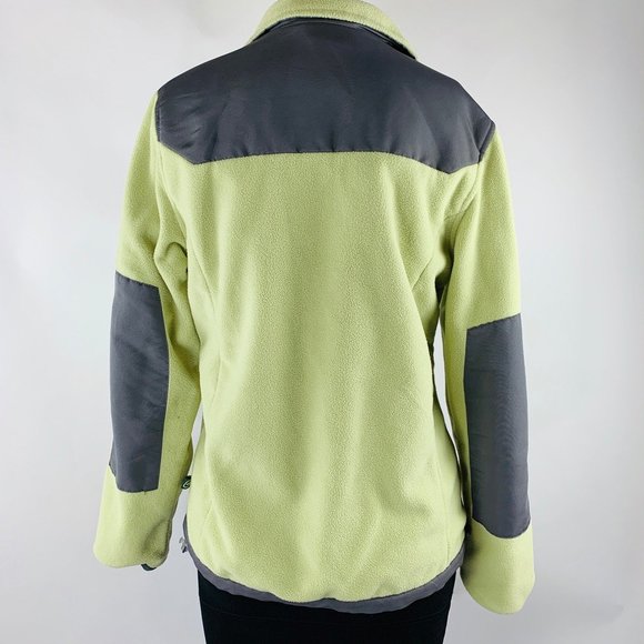 Free Country Women's Color Block Gray and Mint Green Full Zip Fleece Size Small - Picture 4 of 8